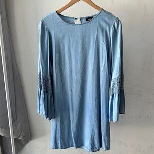 Mossimo Chambray Lyocell Bell-Sleeve Dress